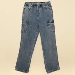 YAMP - Jean para Niño Cintura elásticada de Algodón