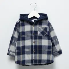 YAMP - Camisa Bebé niño De Cuadros Manga larga Algodón