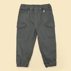 YAMP - Pantalón para Bebé niño Cintura elásticada Jogger de Algodón