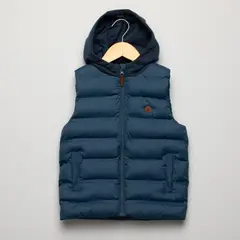 YAMP - Chaleco para Niño Acolchado Con capucha de Algodón