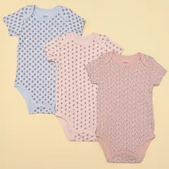 YAMP - Bodies para Bebé niña Pack de 3 unidades de Algodón