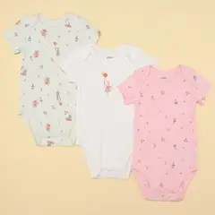 YAMP - Bodies para Bebé niña Pack de 3 unidades de Algodón