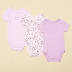 YAMP - Bodies para Bebé niña Pack de 3 unidades de Algodón