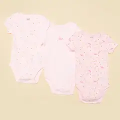 YAMP - Bodies para Bebé niña Pack de 3 unidades de Algodón