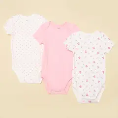 YAMP - Bodies para Bebé niña Pack de 3 unidades de Algodón
