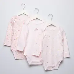 YAMP - Bodies para Bebé niña Pack de 3 unidades de Algodón