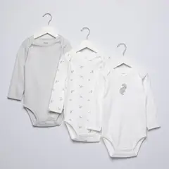 YAMP - Bodies para Bebé niño Pack de 3 unidades de Algodón