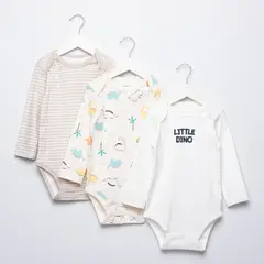 YAMP - Bodies para Bebé niño Pack de 3 unidades de Algodón