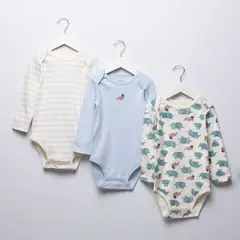 YAMP - Bodies para Bebé niño Pack de 3 unidades de Algodón