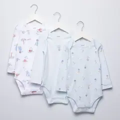 YAMP - Bodies para Bebé niño Pack de 3 unidades de Algodón