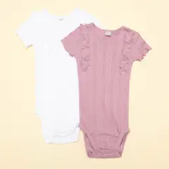 YAMP - Bodies para Bebé niña Pack de 2 unidades de Algodón
