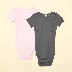 YAMP - Bodies para Bebé niña Pack de 2 unidades de Algodón