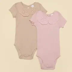 YAMP - Bodies para Bebé niña Pack de 2 unidades de Algodón