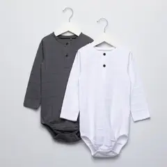 YAMP - Bodies para Bebé niño Pack de 2 unidades de Algodón