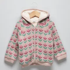 YAMP - Saco Bebé niña Con capucha Manga larga Algodón