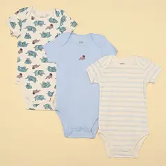 YAMP - Bodies para Bebé niña Pack de 3 unidades de Algodón