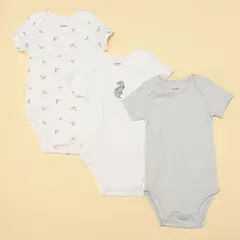 YAMP - Bodies para Bebé niña Pack de 3 unidades de Algodón