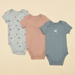 YAMP - Bodies para Bebé niña Pack de 3 unidades de Algodón