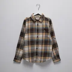 FEDERATION - Camisas para Niño de Cuadros Manga larga de Algodón