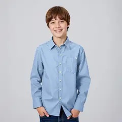 FEDERATION - Camisa para Niño Manga larga de Algodón