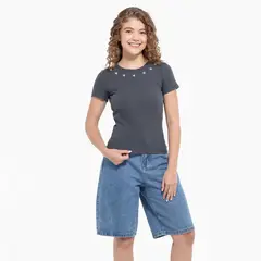 ELV - Camiseta para Niña Manga corta