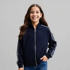 ELV - Saco para Niña Con cuello de Algodón
