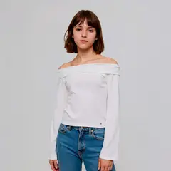 ELV - Camiseta para Niña Con cuello Manga larga de Algodón