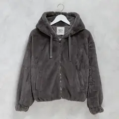ELV - Chaqueta para Niña Efecto pelo Con capucha