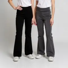 ELV - Leggings para Niña Pack de 2 unidades Cintura elásticada de Algodón