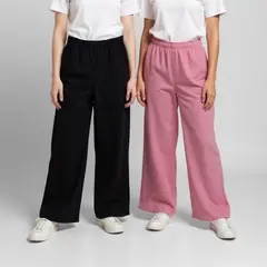 ELV - Pantalones para Niña Pack de 2 unidades Cintura elásticada de Algodón