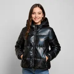 ELV - Chaqueta Con capucha Para Niña Acolchado