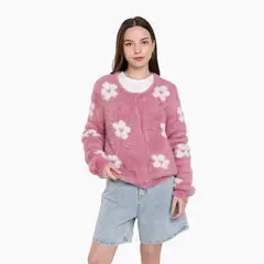 ELV - Saco para Niña Efecto pelo