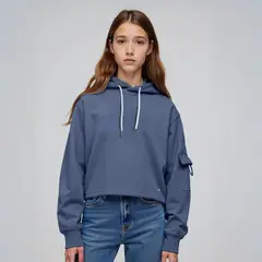 ELV - Saco para Niña Con capucha de Algodón