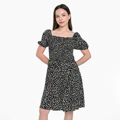 ELV - Vestido para Niña con Flores Manga corta