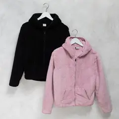 ELV - Sacos para Niña Pack de 2 unidades Efecto pelo Con capucha