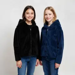 ELV - Sacos para Niña Pack de 2 unidades Efecto pelo Con capucha