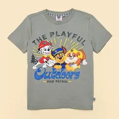 PAW PATROL - Camiseta para Niño con Estampado Manga corta de Algodón