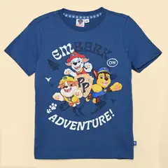 PAW PATROL - Camiseta para Niño con Estampado Manga corta de Algodón
