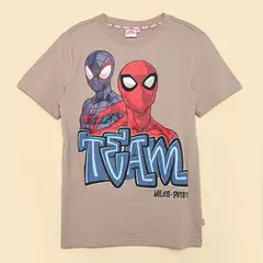 DISNEY - Camiseta para Niño con Estampado Manga corta de Algodón Spider-Man