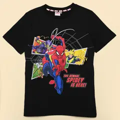 DISNEY - Camiseta para Niño con Estampado Manga corta de Algodón Spider-Man