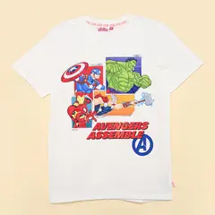 DISNEY - Camiseta para Niño con Estampado Manga corta de Algodón Avengers
