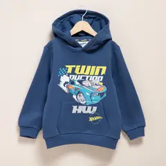 HOT WHEELS - Saco para Niño con Estampado Con capucha de Algodón