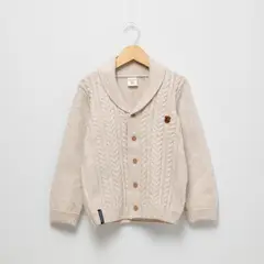 CONIGLIO - Saco para Niño Trenzado Con cuello