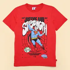 undefined - Camiseta para Niño con Estampado Manga corta de Algodón DC Originals