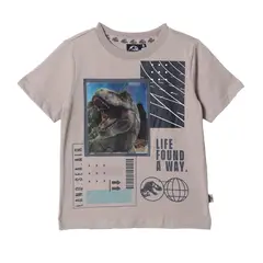 JURASSIC WORLD - Camiseta Niño con Estampado Manga corta Algodón