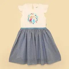 DISNEY - Vestido Niña con Estampado Tutú Frozen Algodón Frozen