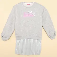 BARBIE - Vestido para Niña Manga larga de Algodón