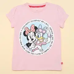 MINNIE - Camiseta para Niña Manga corta de Algodón
