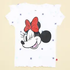 MINNIE - Camiseta Niña con Estampado Manga corta Algodón