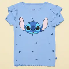 LILO & STITCH - Camiseta para Niña Manga corta de Algodón